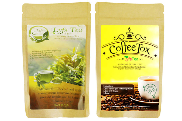 Lyfe Tea Coffee TOX 14 Day (1 Coffee and 1 Detox Tea)