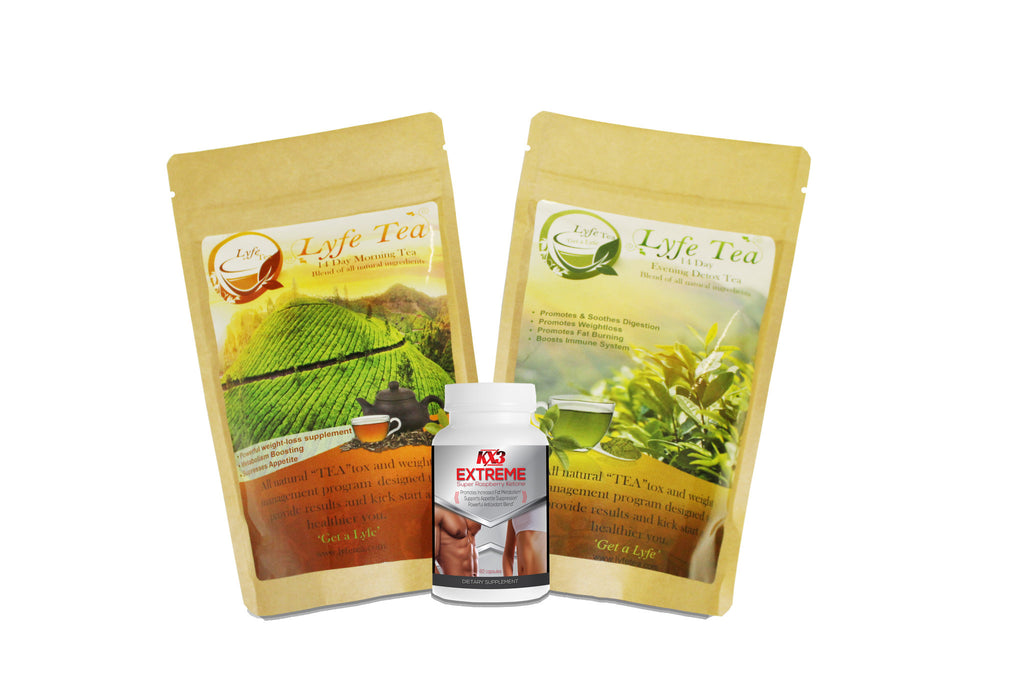 5. Lyfe Tea 14 Day & KX3 Combo (1 Morning and 1 Detox Tea & KX3 Combo)