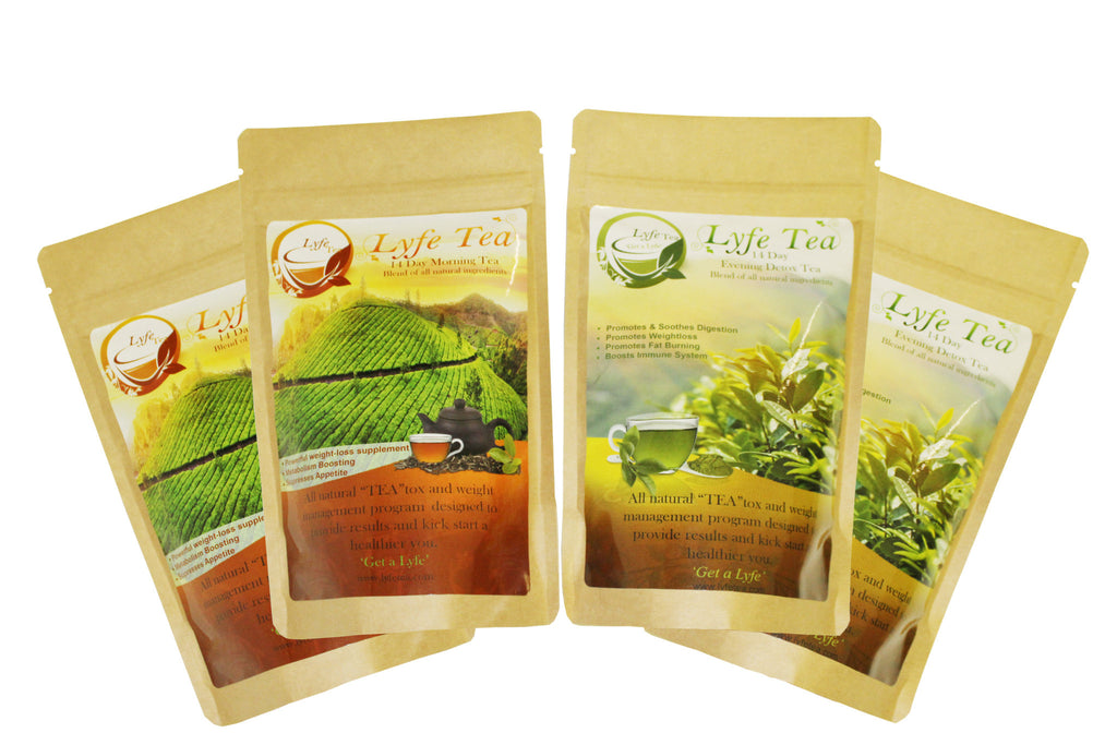 2. Lyfe Tea 28 Day Teatox (2 Morning and 2 Detox Teas)